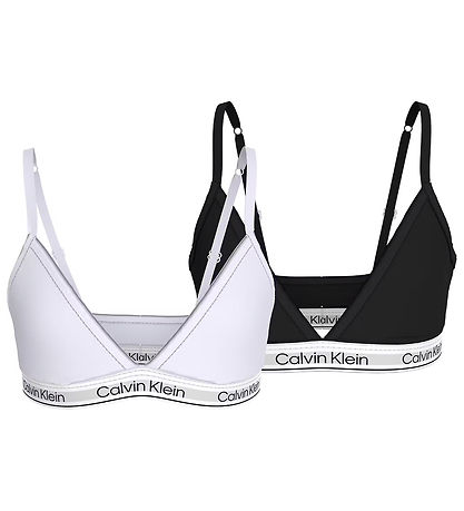 Calvin Klein Bra w/o Hanger - Triangle - 2-Pack - Black/White