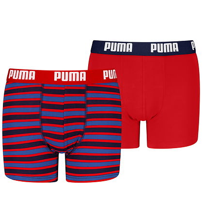 Puma Boxershorts - 2er-Pack - Rot/Blau