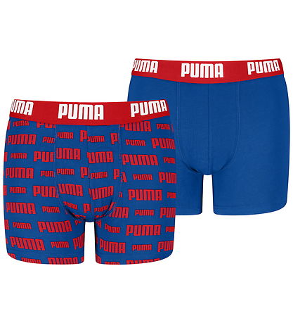 Puma Boxershorts - 2er-Pack - Rot/Blau