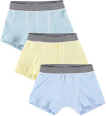 Petit Bateau Boxers - 3 Pack - Bleu/Vert/Jaune