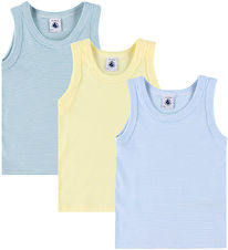 Petit Bateau Undershirt - 3-Pack - Blue/Green/Yellow