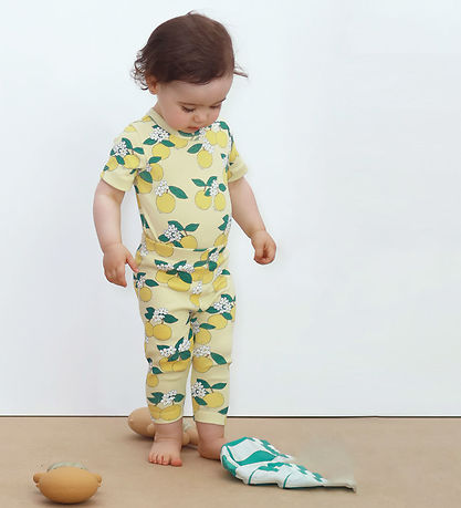 Tiny Cottons Bodysuit s/s - Rib - Oranges - Mellow Yellow