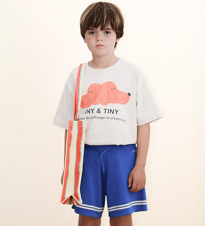 Tiny Cottons T-shirt - Dog Graphics - Cream Heather