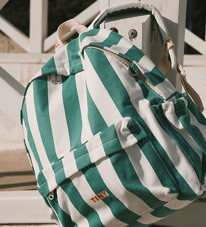 Tiny Cottons Backpack - Emerald Stripes