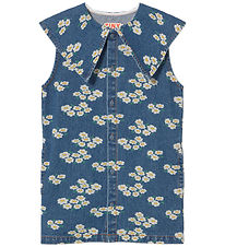 Tiny Cottons Klänning - Blossom - Medium+ Tvätta Denim