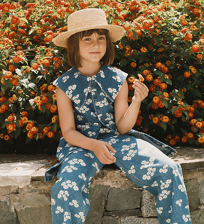 Tiny Cottons Klänning - Blossom - Medium+ Tvätta Denim