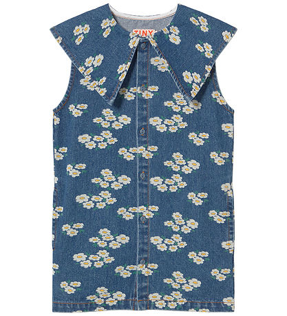 Tiny Cottons Klänning - Blossom - Medium+ Tvätta Denim