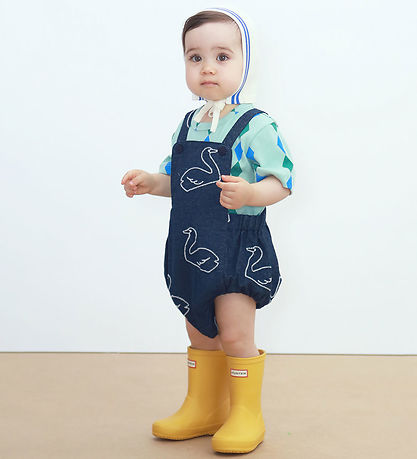 Tiny Cottons Bodysuit s/s - Rib - Diamonds - Washed Emerald