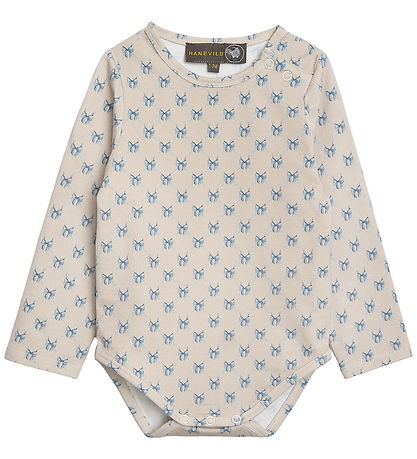 Hanevild Bodysuit l/s - Bow - Summer Sand
