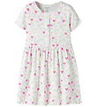 Name It Dress - NmfVemia - Cloud Dancer/Random Heart