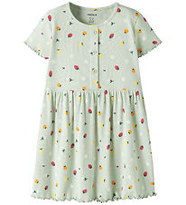 Name It Kjole - NmfVemia - Pale Aqua/Fruktblomster