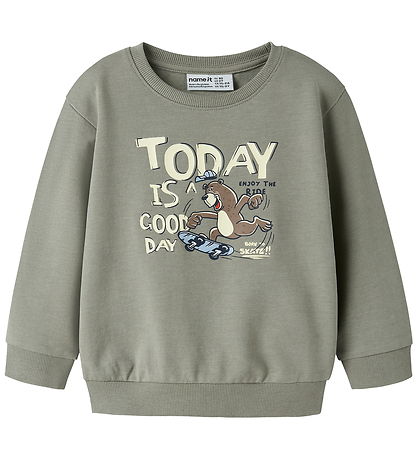Name It Sweatshirt - NmmValexander - Shadow/Bear Skates