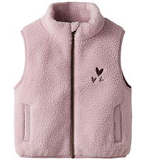 Name It Fleece Vest - Teddy - NmfMall - Keepsake Lilac