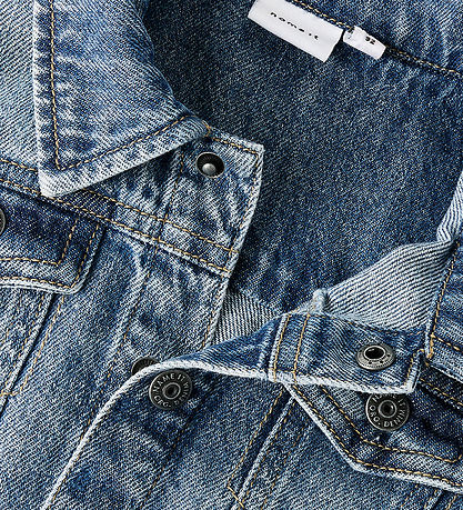 Name It Denim Jacket - NmmNick - Medium+ Blue Denim
