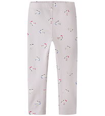 Name It Leggings - NmfVivian - Lavender Fog/Unicorns