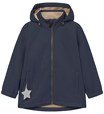 Mini A Ture Softshell jakki M. Flís - MatAden - Ombre Blue