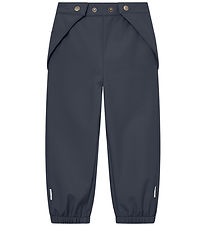 Mini A Ture Soft shell trousers w. Fleece - MatAiano - Ombre Blu