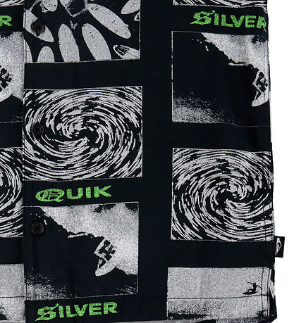 Quiksilver Hemd - Viskose - Quecksilberrohr Black