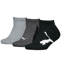 Puma Ankle Socks - 3-Pack - Black/Grey