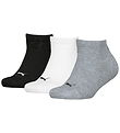 Puma Ankle Socks - 3-Pack - Grey/White/Black