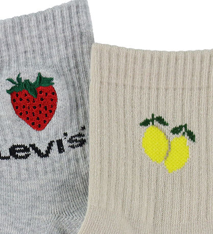 Levis Socks - 2-Pack - Fruit - Grey/Beige
