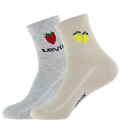 Levis Socks - 2-Pack - Fruit - Grey/Beige