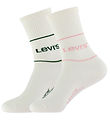 Levis Chaussettes - 2 Pack - Blanc/Vert/Rose