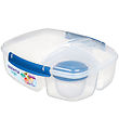 Sistema Lunchbox w. Container - Triple Split Lunch - 2 L - Dark