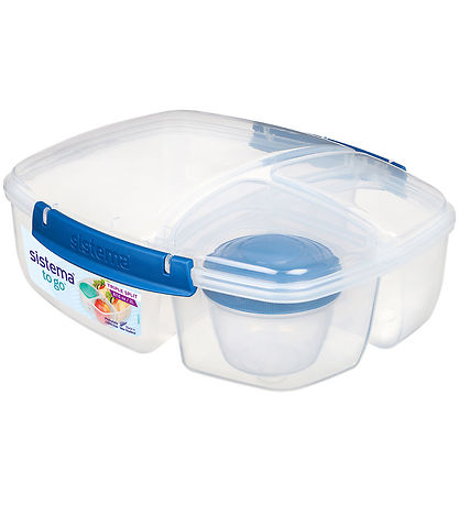 Sistema Lunchbox w. Container - Triple Split Lunch - 2 L - Dark