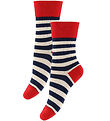 FUB Socks - 2-Pack - Dark Navy/Red w. Stripes