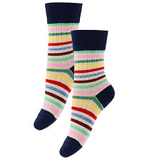 FUB Socks - 2-Pack - Multicolour w. Stripes
