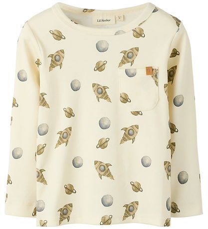 Lil' Atelier Bluse - NmmLayo - Turtledove/Space