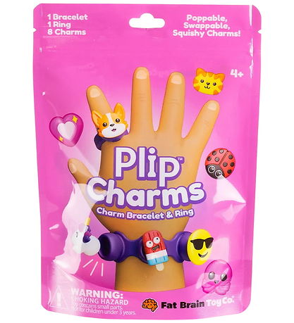 Fat Brain Bracelet av. Charms - Plip Charms - Violet