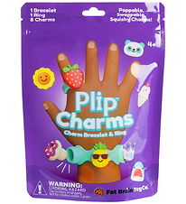 Fat Brain Bracelet w. Charms - Plip Charms - Purple
