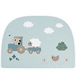 Done by Deer Placemat - Silicone - Tiny Farm - Blue