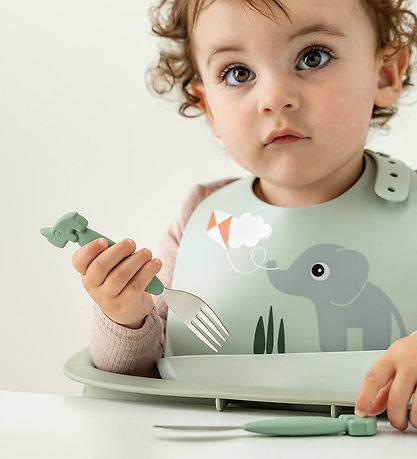 Done by Deer Bib - Silicone - Playground - Green