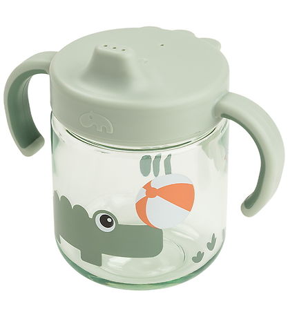 Done by Deer 학습용 주둥이 포함 손잡이 - 놀이터용 - 녹색