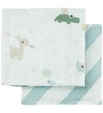Done by Deer Muslin Cloth - 2-Pack - Celebration - Blue
