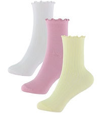Name It Chaussettes - 3 Pack NkfDiza - Bright White/Pirouette/Pe