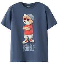Name It T-Shirt - NkmDobs - Vintage Indigo