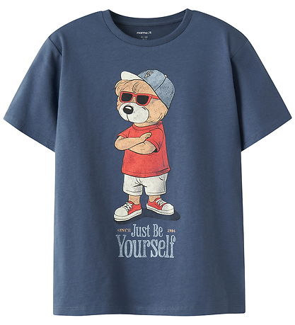Name It T-Shirt - NkmDobs - Vintage Indigo