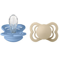 BIBS Supreme+ Pacifiers - Size 1 - Symmetrical - 2-Pack - Vanill