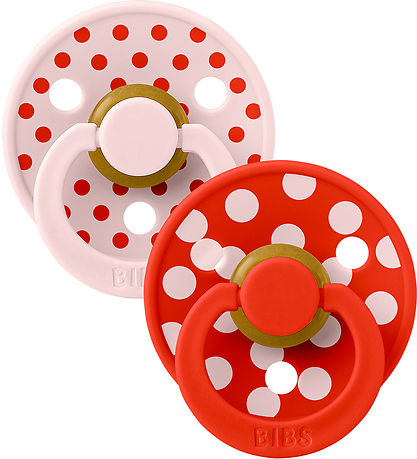 BIBS Colour Pacifiers - Size 1 - Round - 2-Pack - Blossom/Candy 