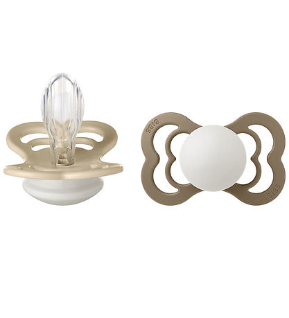 BIBS Supreme+ Glowing Pacifiers - Size 2 - Symmetrical - 2-Pack 
