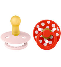 BIBS Colour Pacifiers - Size 2 - Round - 2-Pack - Blossom/Candy 