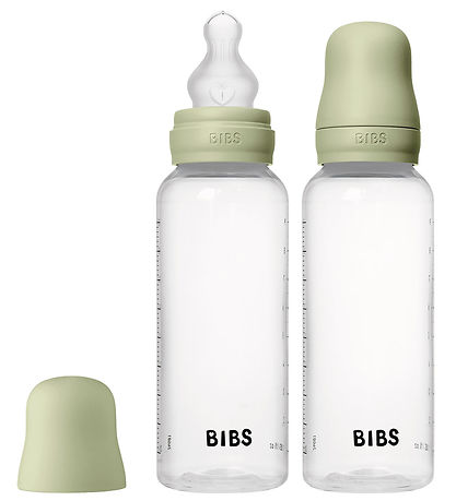 BIBS 젖병 - 2개입 - 270ml - PP/실리콘 - 세이지