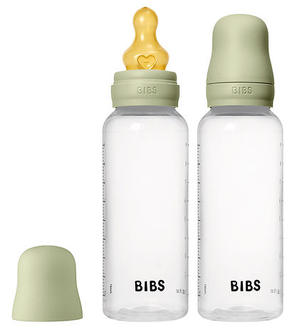 BIBS 젖병 - 2개입 - 270ml - PP/라텍스 - 세이지