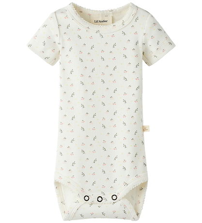 Name It Romper s/s - NbfGago - Coconut Melk/Small Flower