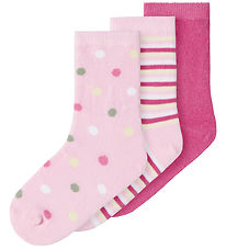 Name It Chaussettes - NmfDottisia - 3 Pack - Pirouette/Pear Sorb