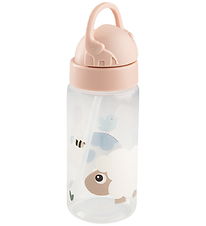 Done by Deer Water Bottle w. Straws - 350 mL - Tiny Farm - Powde